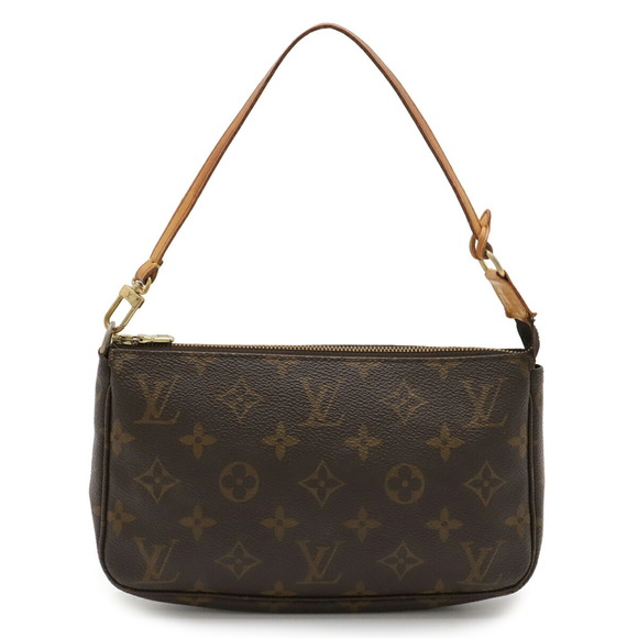 LOUIS VUITTON Brown Monogram Pochette Pouch